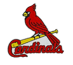 St. Louis Cardinals MLB Team Logo Embroidered 4in Iron / Sew-On Patch - Picture 1 of 3