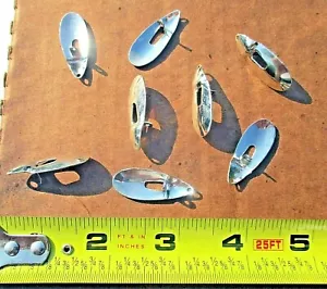5ct NICKEL size #4 JUNEBUG Inline Spinnerbait Blades Bass Fishing Baits Spinner - Picture 1 of 6