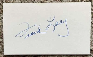 Frank Lary signed card - Tigers Mets debut 1954 - Picture 1 of 1