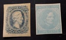 CSA 12- 1863 Davis Confederate $0.10 Postage Stamp#CS6 5 Cent Davis Postage...