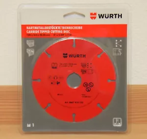Würth Disque de Tronçonnage Carbure Hm Équipé 125mm Flexible 2,0 x 125 x 22,2 - Photo 1/1