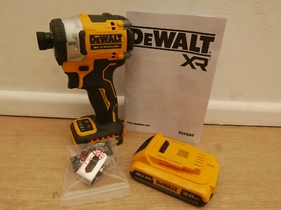 DeWalt DCF860 18v 282nm brushless impact driver bare unit + DCB183 2 ah battery - Image 1 of 4