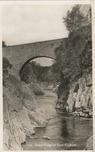 RP POSTCARD DULSIE BRIDGE ON RIVER FINDHORN MORAY C1920 - Picture 1 of 2