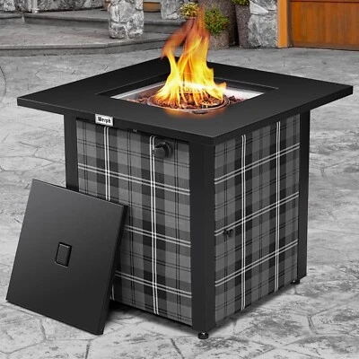 Feasto 28" Propane Fire Pit Table, 50,000 BTU Fire Table with Lava Rocks - Image 1 of 4