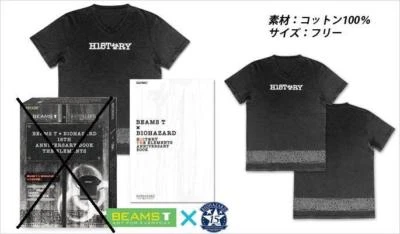 BIOHAZARD X BEAMS T 15TH ANNIVERSARY 1996/2011 RESIDENT EVIL CAPCOM JAPAN ZOMBIE - Image 1 of 4