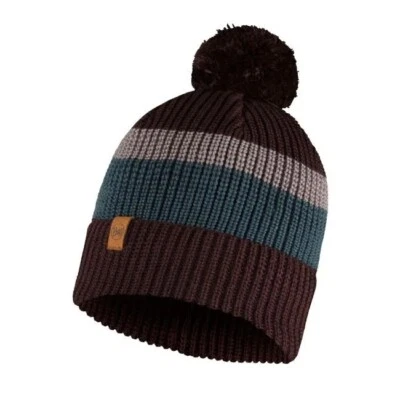 Buff - Elon - Knitted Beanie Hat - Maroon - Image 1 of 4