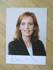 Schleswig-Holstein Ministerin CDU Karin Prien - handsigniertes Autogramm!!! - Bild 1 von 1