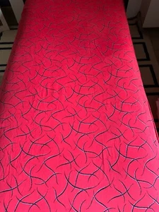 Dessus de lit / tissu années 1950  Grand Teint Meuble  larg 125 cm x 220 cm - Picture 1 of 8
