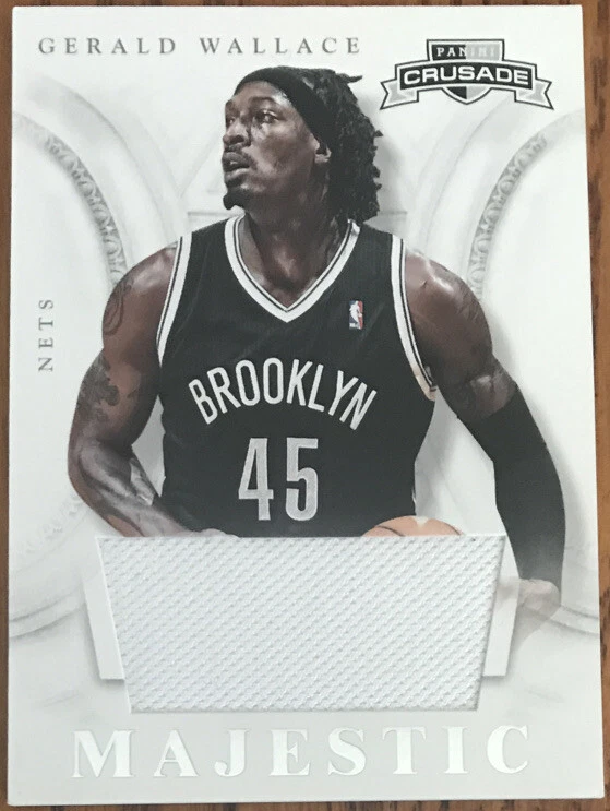 2012-13 Panini Crusade Majestic Materials Gerald Wallace #55 Brooklyn Nets Foto 1 de 2