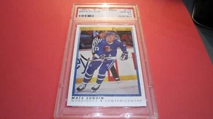 NHL 1990 OPC O-PEE-CHEE PREMIER #114 MATS SUNDIN ROOKIE RC HOF PSA 10 GEM MINT - Bild 1 von 6