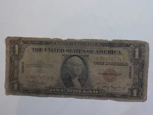 WW2 Emergency Note Silver Certificate Hawaii 1935 1 Dollar Bill WWII Paper Money - Picture 1 of 2