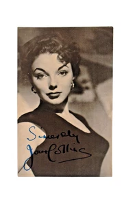 Cartolina d'epoca autografata Joan Collins firmata film stella ritratto anni 50 collec - Foto 1 di 4