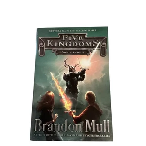 Five Kingdoms Rogue Knight by Brandon Mull 2015 Paperback Aladdin Fantasy - Foto 1 di 12