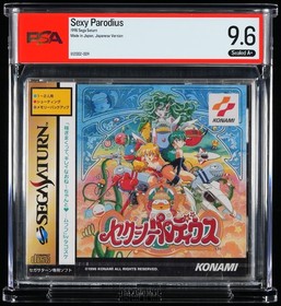 [ SAT ] SEXY PARODIUS - PSA 9.6 A+ SEALED - Side Scrolling SHMUP - Saturn JAPAN