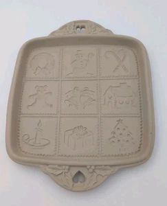 NEW Shortbread Mold Hill Design 1993 Christmas Wreath, Snowman, Candy Cane, Tree - Picture 1 of 3