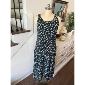 Vintage Y2K Whimsigoth Fairy Cottagecore Grunge Floral Maxi Dress M 90s Sz M? - Picture 1 of 6