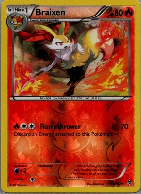 Braixen Reverse Holo XY - BREAKthrough 26/162 NM - Image 1 of 2