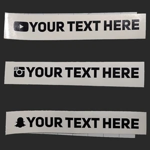 Custom Social Media Decal - YouTube Instagram Snapchat Username - FREE SHIP - Bild 1 von 2