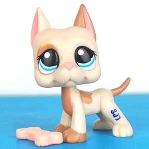 Authentic Littlest Pet Shop #1647 Great Dane Dog / Original Hasbro LPS - Picture 1 of 4