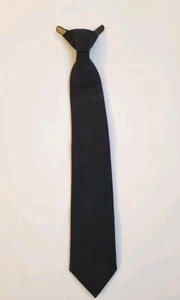 Schwarze Smoothie Krawatte mit Knopfleiste von Schreten - Bild 1 von 9