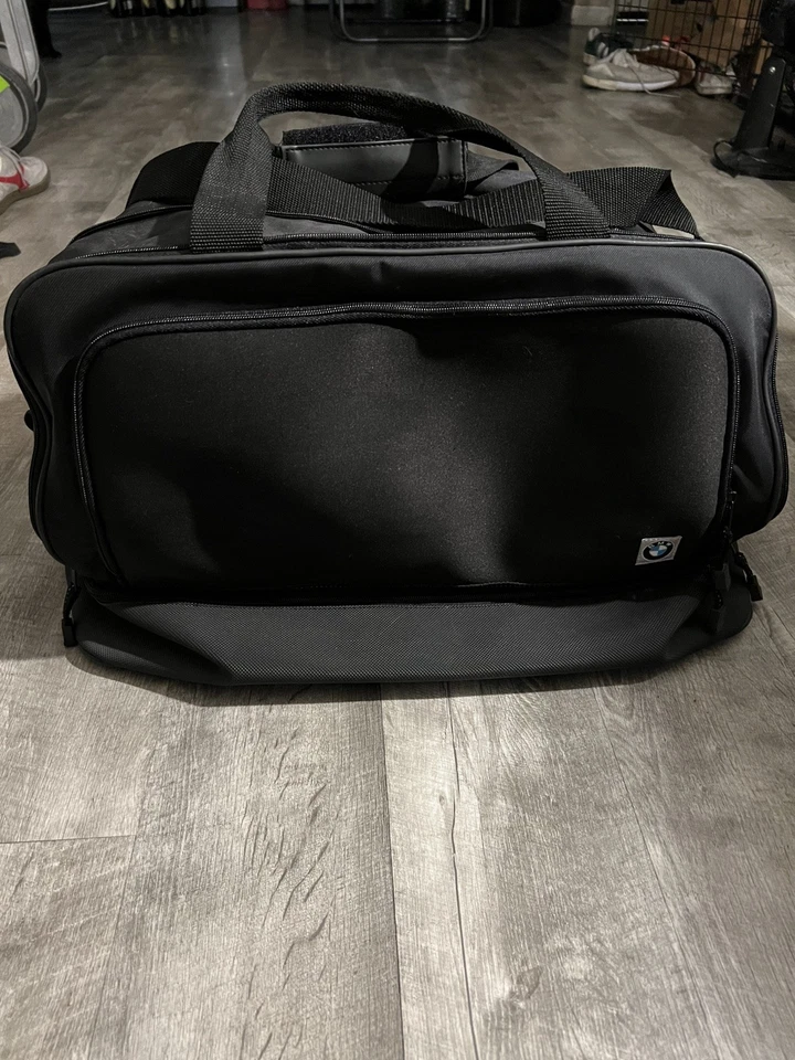 Bolsa de lona grande vintage BMW negra equipaje bolsa de alta resistencia 20x12x12 Foto 1 de 4