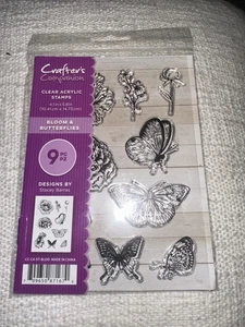 Francobolli Crafter's Companion Spring is in the Air 700121 nuovi fioritura e farfalla - Foto 1 di 4