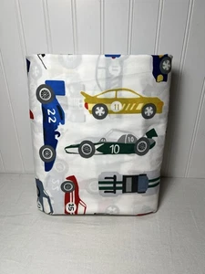 Funda nórdica Pottery Barn Kids Remy Race Car Brilla en la oscuridad ~ Completa/Reina - Imagen 1 de 4