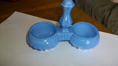 Jolie Salière coloris bleu en opaline - Photo 1/3