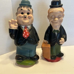 1972 Laurel and Hardy Retro Vintage Nostalgic Large 14 Inch Piggy Banks READ - Picture 1 of 21