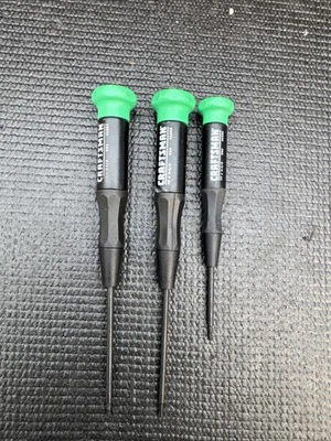 3pc Sears Craftsman USA Nos Precision Torx Screwdriver Set Green 41654 - Image 1 of 4