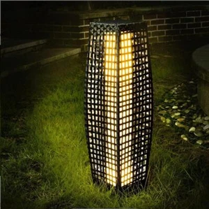 31"H Outdoor LED Solar-Powered Floor Lamp Weather-Resistant Waterproof - Picture 1 of 6