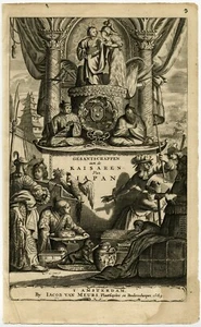 Antique Frontispiece of 'Gesantschappen aen de Kaisaren van Iapan' by Montanus - Picture 1 of 1