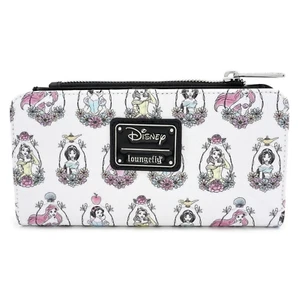 Cartera Loungefly Disney Princesa Retrato Verano Primavera Floral Doble Solapa - Imagen 1 de 4