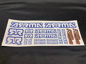 ARRMA R/C AUFKLEBERBLATT - BLAU & WEISS - Bild 1 von 1