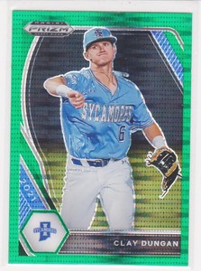CLAY DUNGAN - 2021 Prizm Draft Picks Green Pulsar RC #PDP209