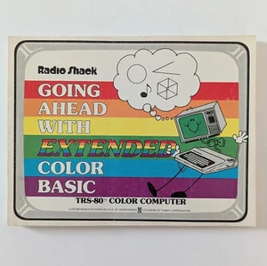 Ahead with Extended Color BASIC TRS-80 Kolorowa książka komputerowa Radio Shack 1981 Vtg. - Zdjęcie 1 z 9