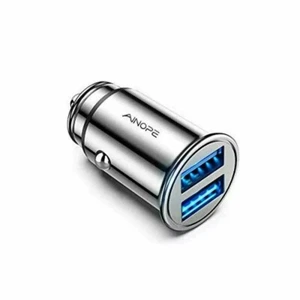 Car Charger AINOPE Smallest 4.8A All Metal USB Car Charger Port Fast Car Charger - Picture 1 of 6