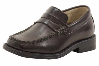 Easy Strider Boy's Penny Classic 37414 Brown School Uniform Loafers Shoes - Image 1 of 4