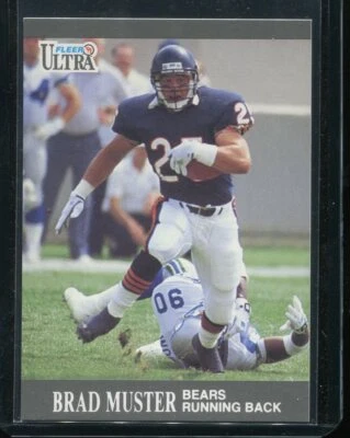 1991 Fleer Ultra Football Brad Muster #158 Chicago Bears - Image 1 of 2