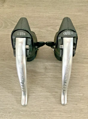 CAMPAGNOLO ATHENA BRAKE / SHIFTER SET 8 SPEED DOUBLE OR TRIPLE ERGO CARBON - Image 1 of 4