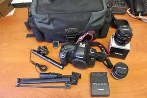 Canon EOS 5D Mark II 21.1 MP DSLR Digital Camera W/ 50mm Lens Bag & Accessories - Picture 1 of 23