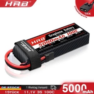 HRB 11,1V 3S 5000mAh Traxxas 100C Lipo Akku für RC Drohne Truck Auto LKW - Bild 1 von 7