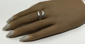VINTAGE TAXCO 925 STERLING SILVER BYPASS RING SIZE 8.5 - Picture 1 of 14
