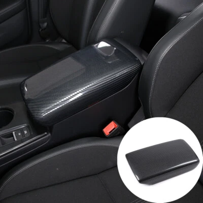 Apoio de braço central de carro ABS carbono caixa proteção tampa acabamento para Honda Civic 2022-23 - Imagem 1 de 4
