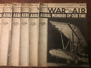 War in the Air By Sir John Hammerton Aerial Wonders of the World Magazines 1936 - Imagen 1 de 9