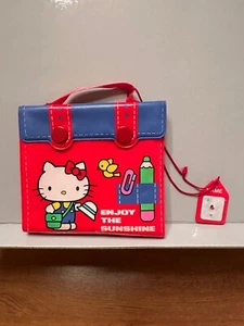 Vintage Hello Kitty Geldbörse rot Vinyl Druckknopfverschluss 1976 Japan EUC - Bild 1 von 8