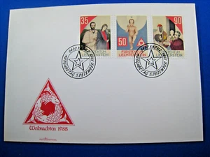 LIECHTENSTEIN 1988 - SCOTT #895-897 FDC - NAVIDAD 1988 (GGL8) - Imagen 1 de 1