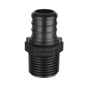 1 PCS EFIELD 3/4" Pex Crimp x 1/2" Male Adapter PPSU Poly Fitting Lead Free - Picture 1 of 3