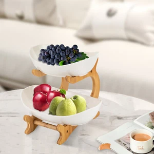 2 Tier Fruit Basket, Fruit Bowl for Kitchen Counter, Fruit Basket for Kitchen - Picture 1 of 12