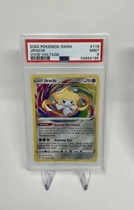 2020 Pokemon SWSH Jirachi Vivid Voltage 119 PSA Graded 9 Mint Card - Picture 1 of 2